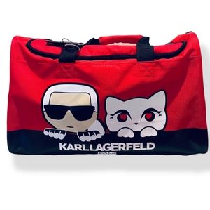 ❤️ NWT$198 Retail KARL LAGERFELD DUFFLE BAG Carry-On LUGGAGE TRAVEL